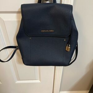 Michael Kors Dark Blue Backpack